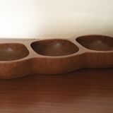 Teak dish 3 compartments