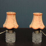 Pair of Orrefors lamps