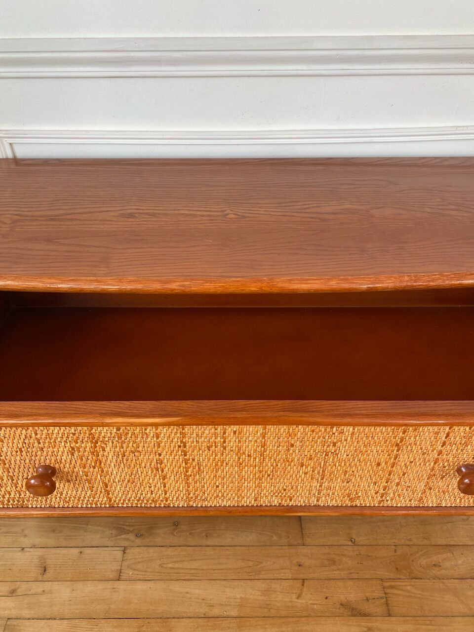 Rattan chest of drawers