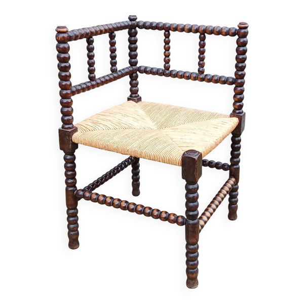 Ancien fauteuil chaise de coin d angle