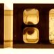 Pencil holder & letters Guzzini Fabio Manlio Ciocca in plexiglass 1970