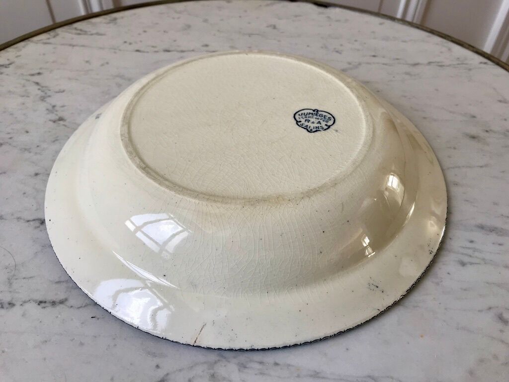 Salad bowl / hollow dish terre de fer salins model jumièges late nineteenth