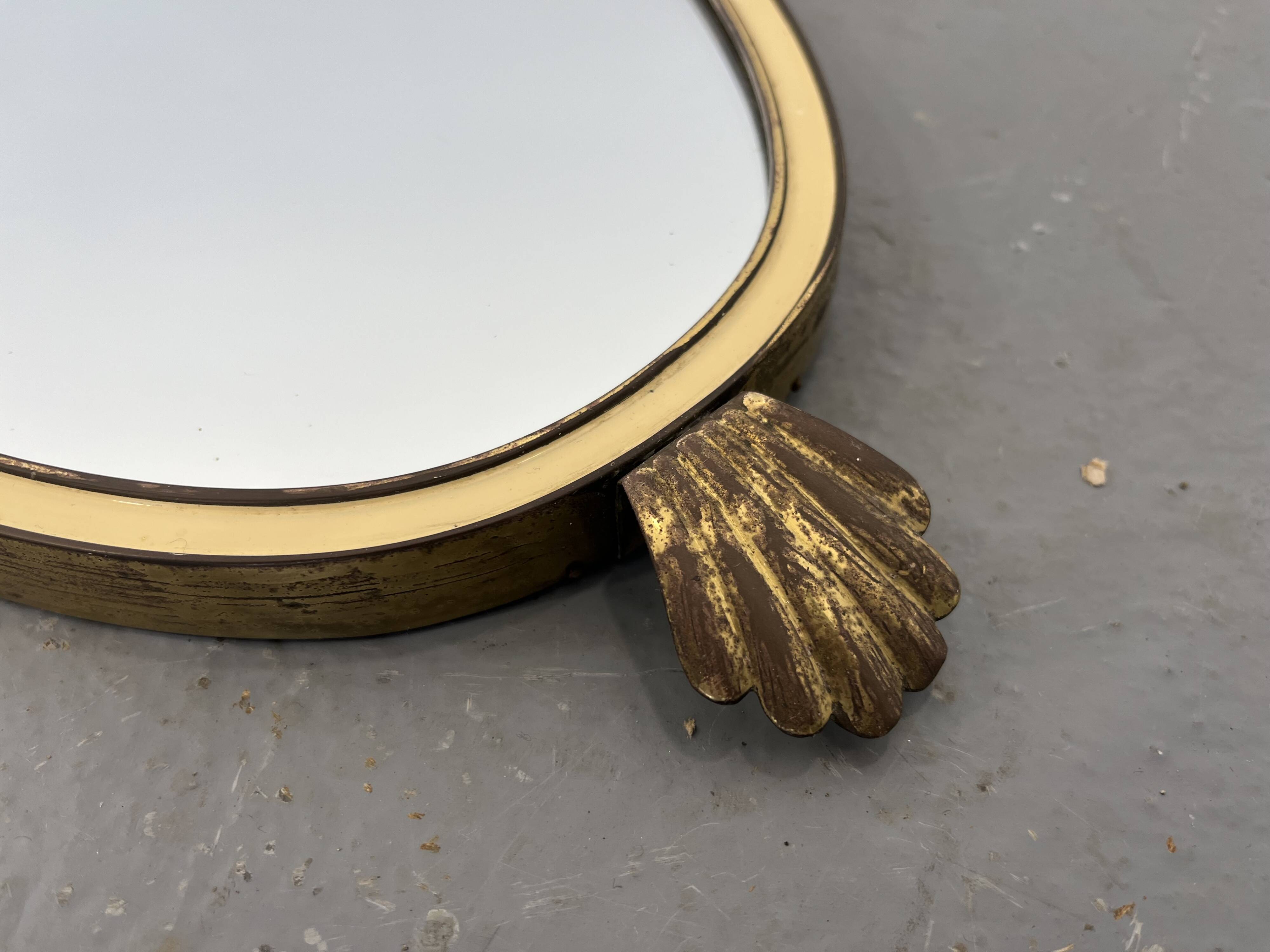Mid-century gold mirror, 1960s