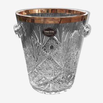 Champagne bucket in crystal of Lorraine