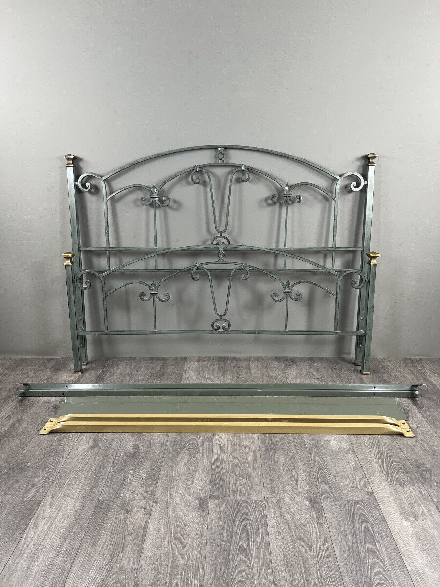 Lacquered metal bed, 20th century
