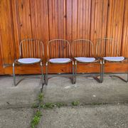 Italian dining chairs style Gastone Rinaldi, 1970s, set of 4