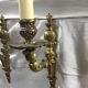 Pair of 1-light bronze wall lamp