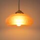 Suspension art deco lampshade pink glass paste