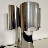 lampe quadrilobe en métal chromé,