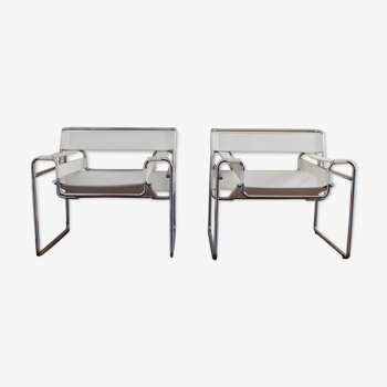 Paire de fauteuils Wassily par Marcel Breuer