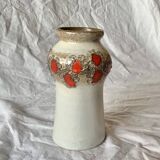 Vintage Strehla Keramik Vase - Fat Lava - East Germany