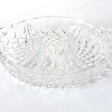 Plat apéritif cristal de Baccarat