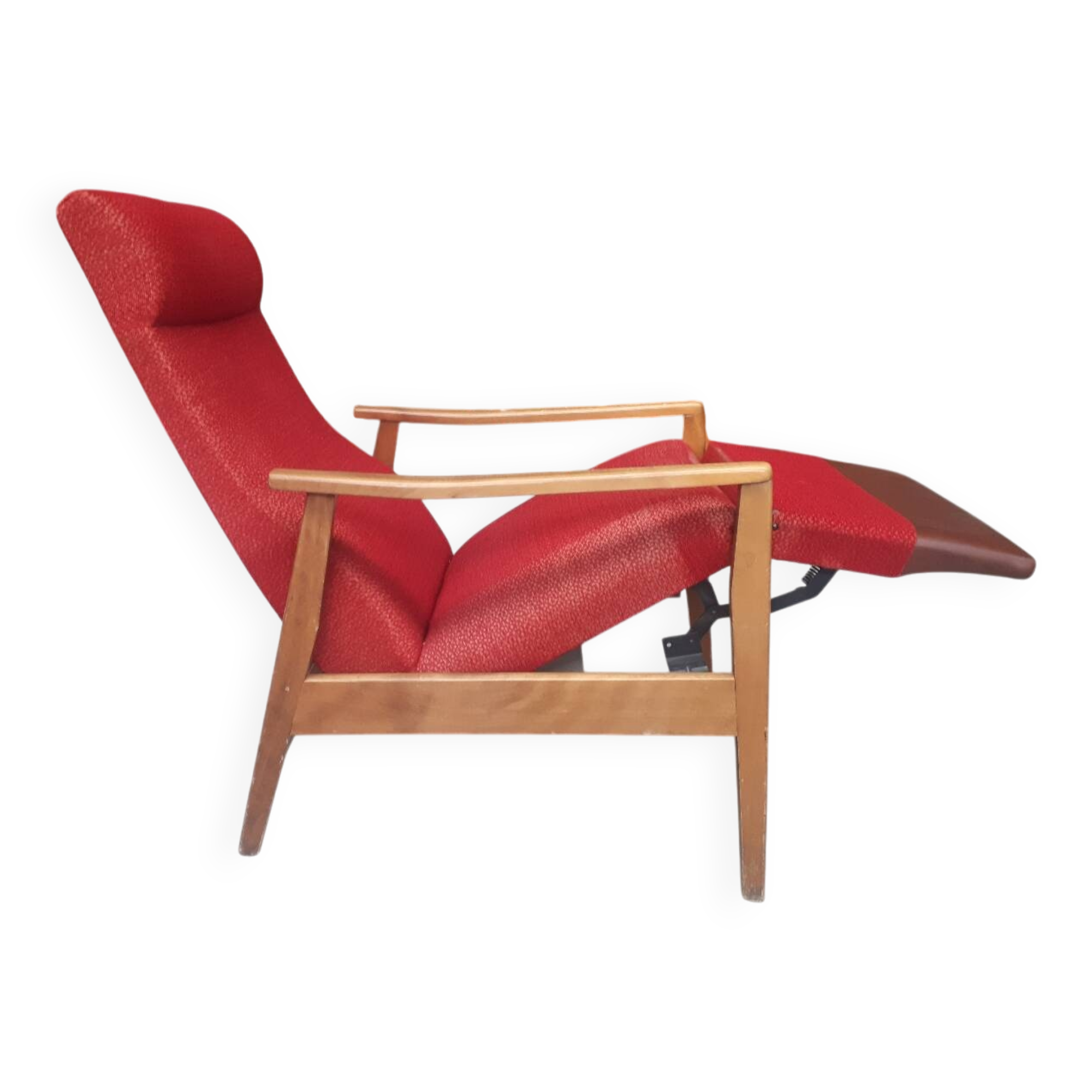 Red deckchair