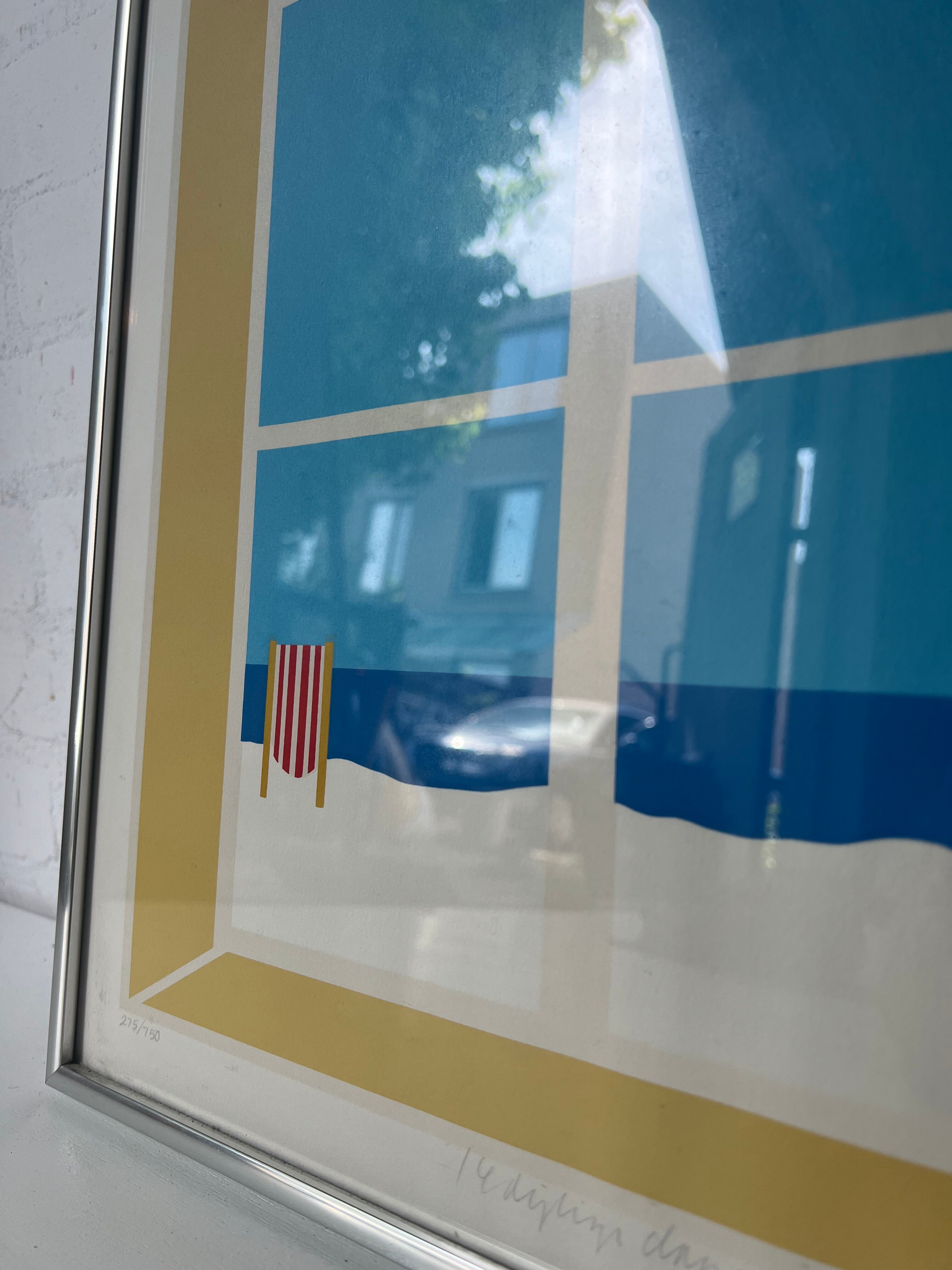 Ole Kortzau lithograph from the 1970s, Copenhagen