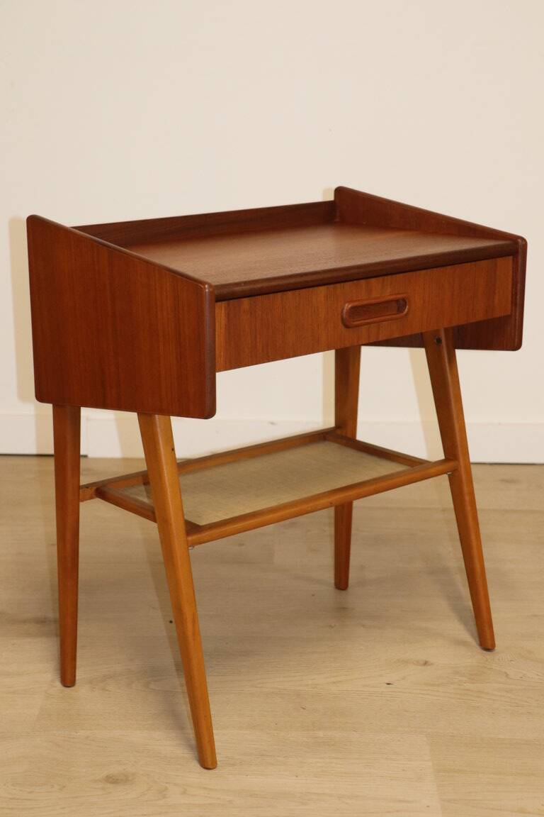 Scandinavian teak bedside table, 1960