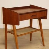 Scandinavian teak bedside table, 1960