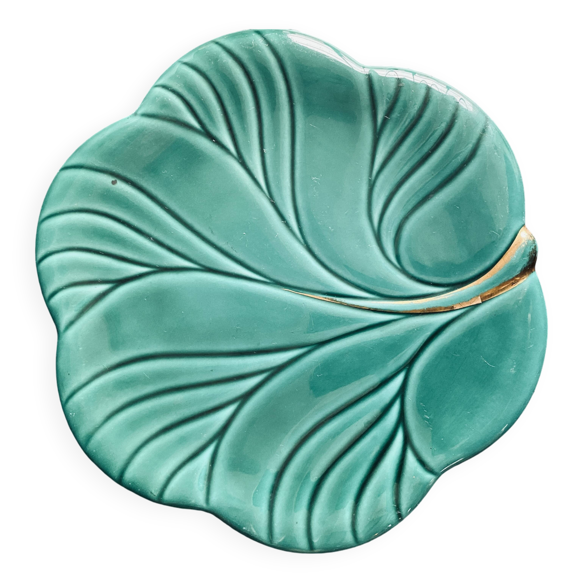 Verceram green vintage trivet