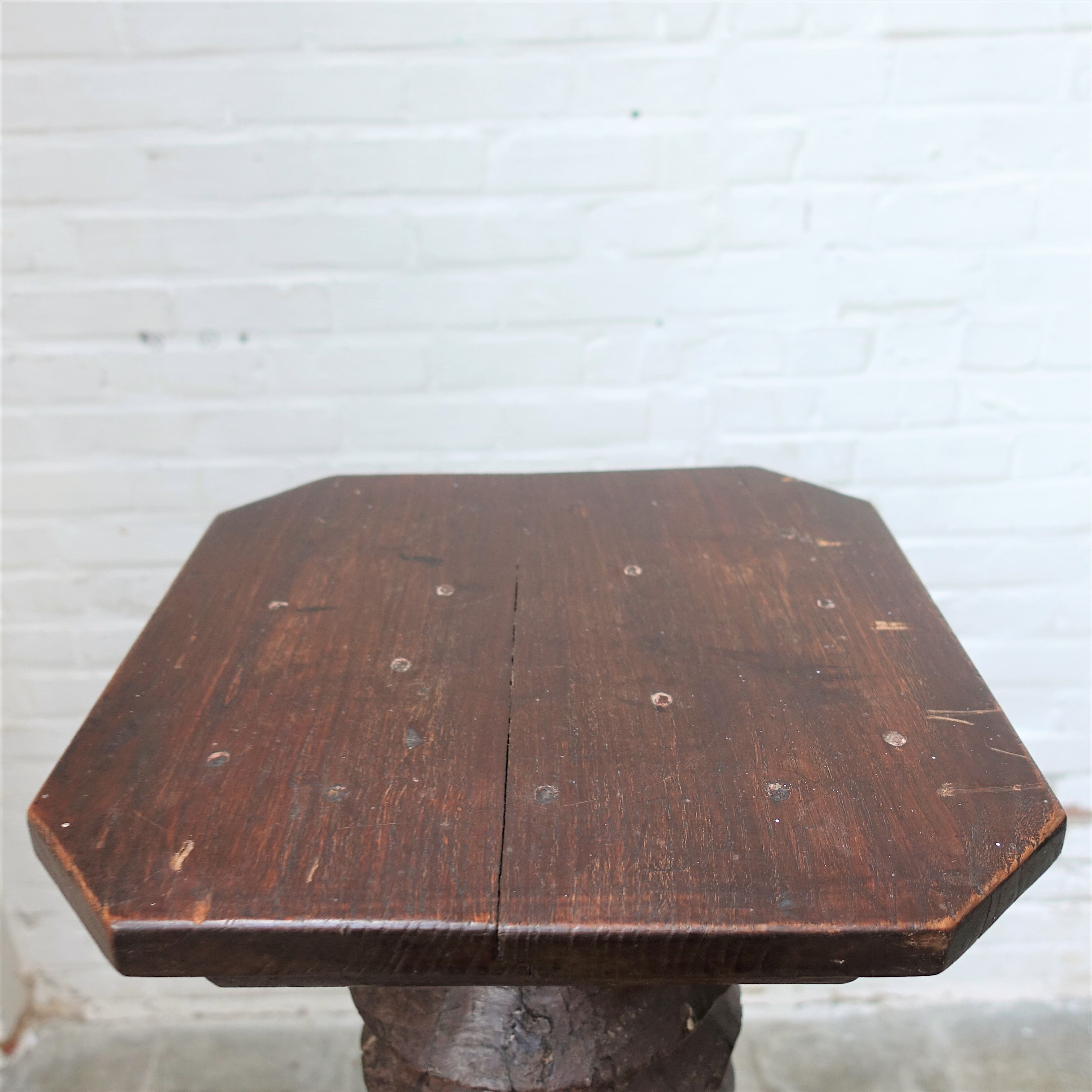 Antique wooden screw