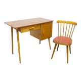 Baumann desk and chair set 1960 compass legs