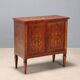 Antique neoclassical buffet veneered in various woods from the 1900s.