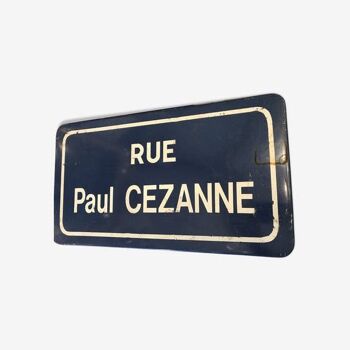 Plaque de rue Paul Cézanne
