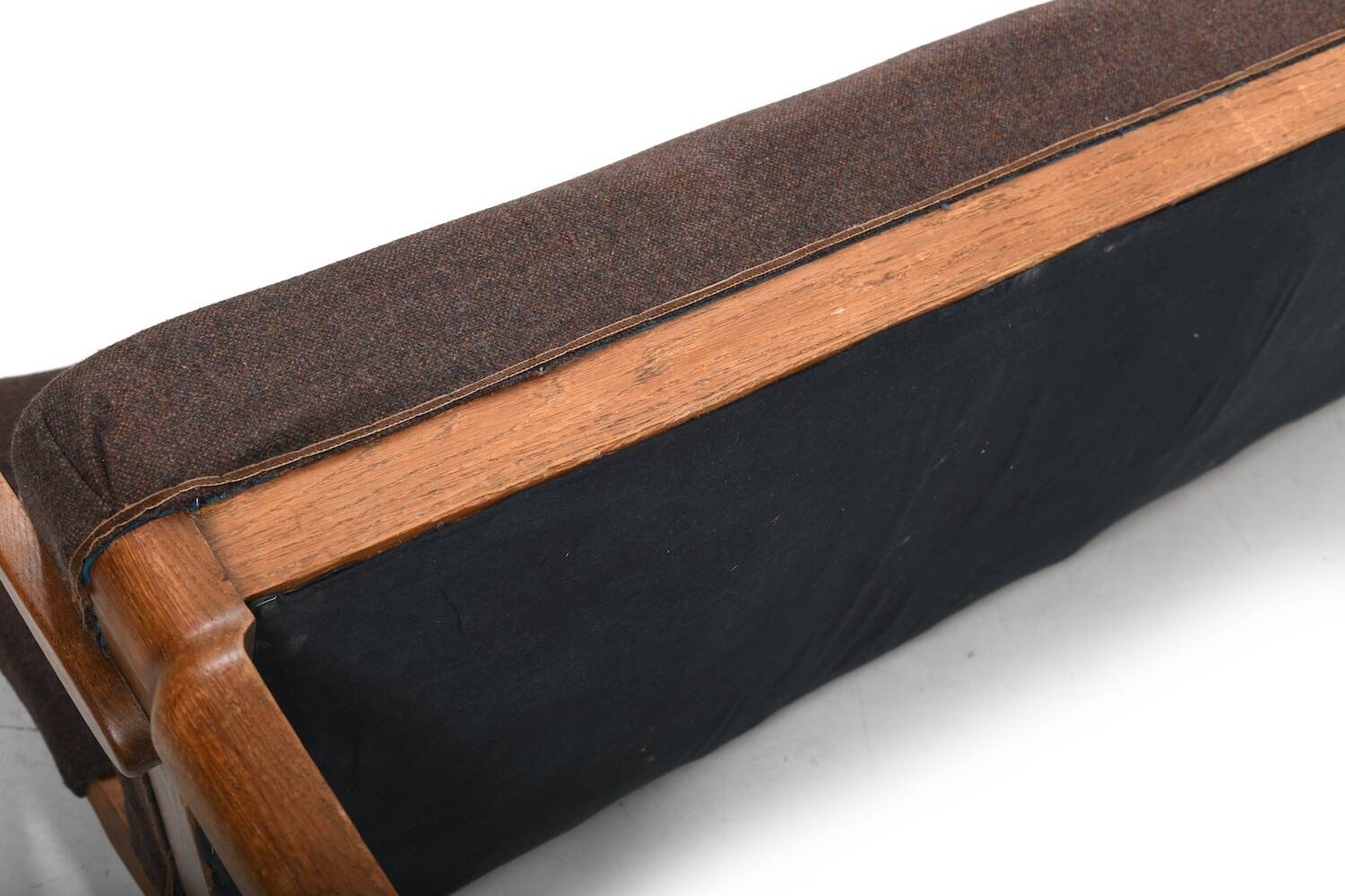 Solid Oak Sofa by Slagelse Møbelvaaek Denmark 1930s