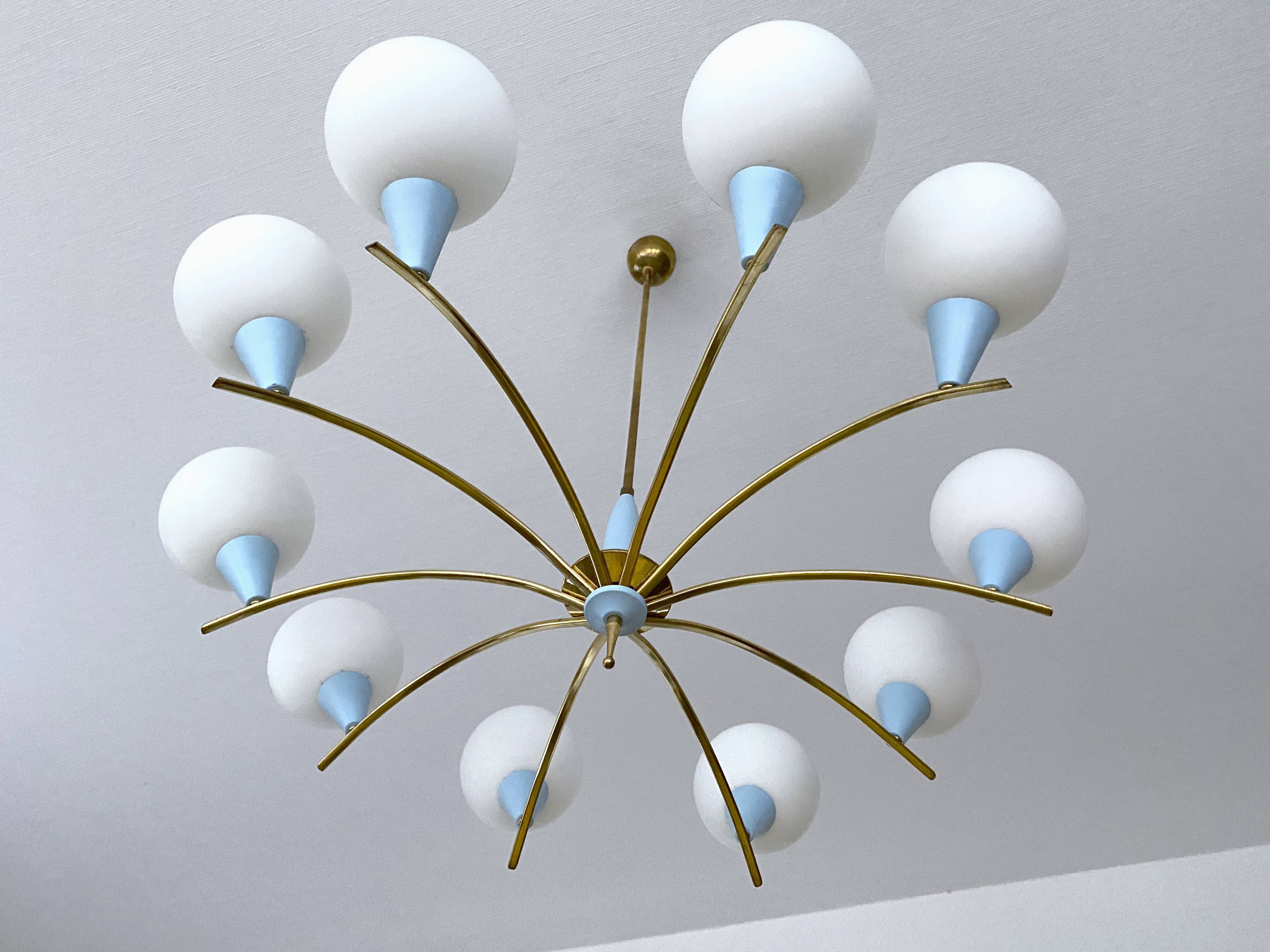 Vintage chandelier italy, 50s