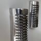 Pair of vintage wall lights, chrome metal, France 1970