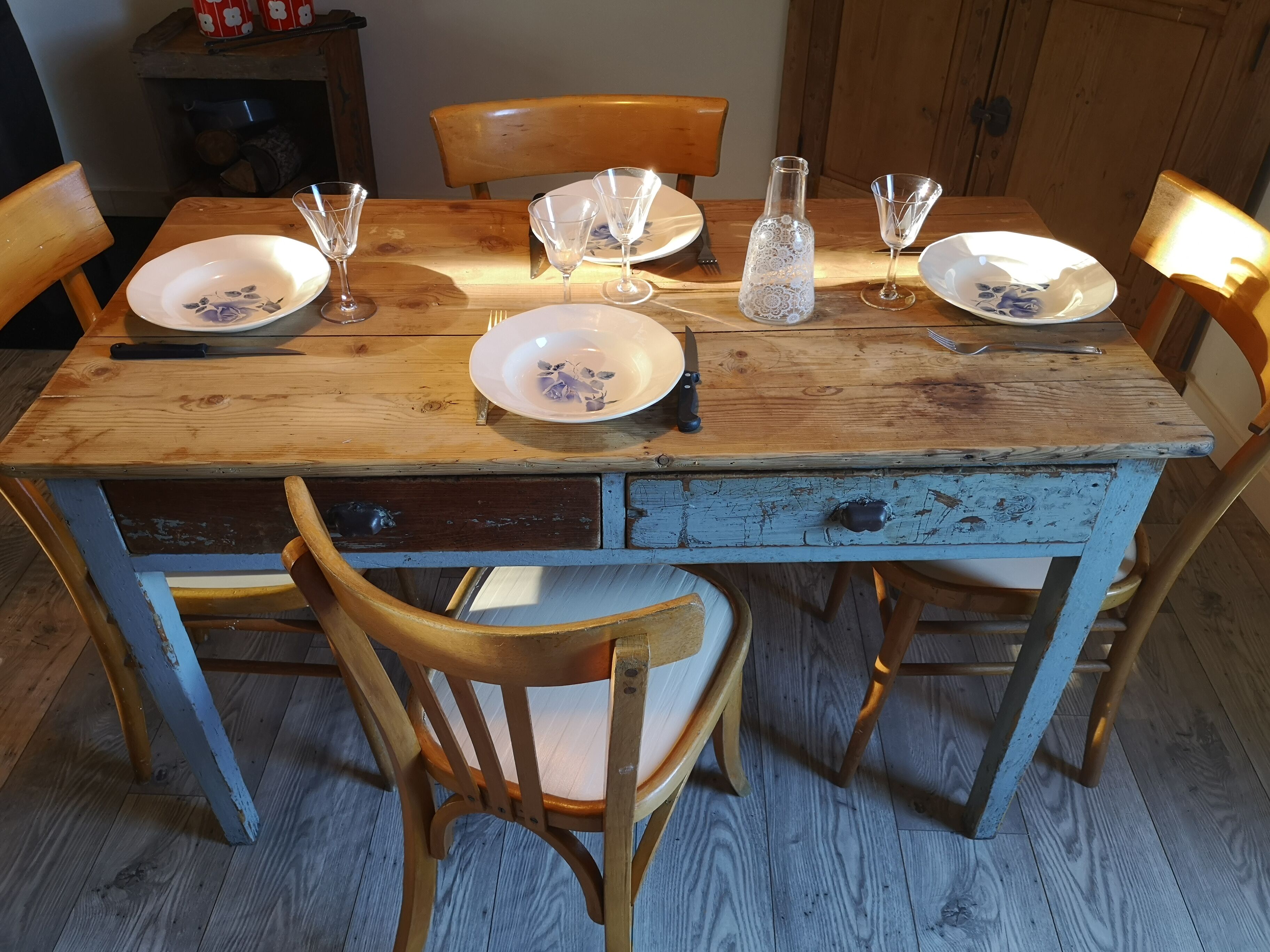 Vintage farm table