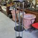 Art Deco floor lamp from the 1930s in wood and chrome.