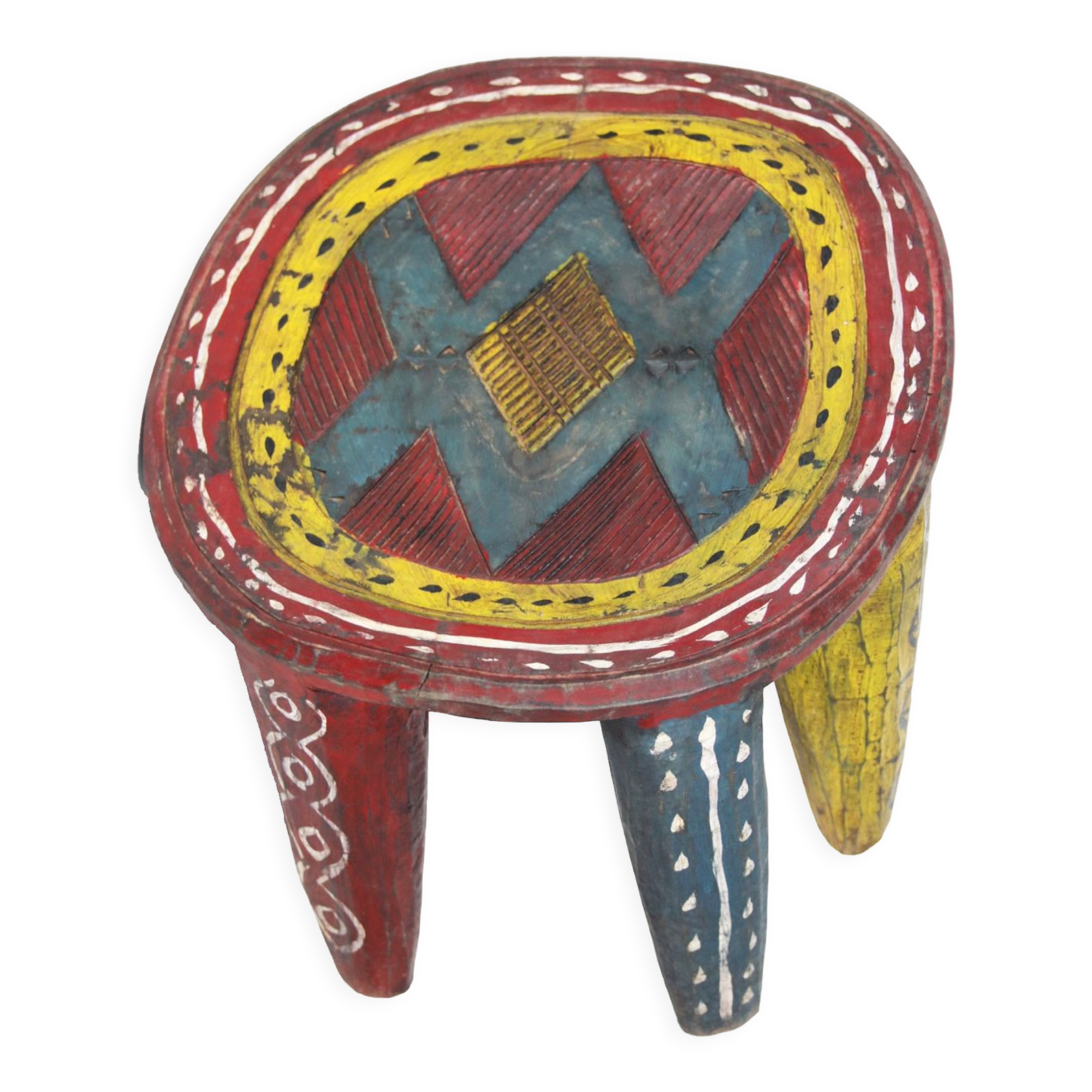 African nupe stool from nigeria