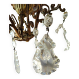 Bohemian crystal chandelier, 6 lights
