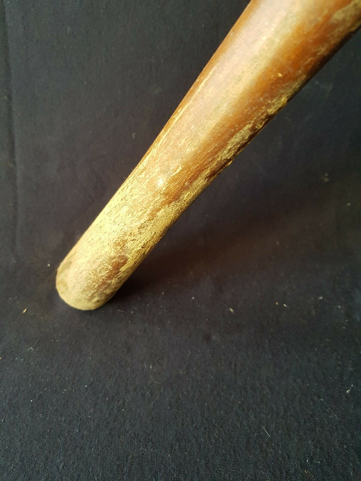 Wooden and leather folding stool