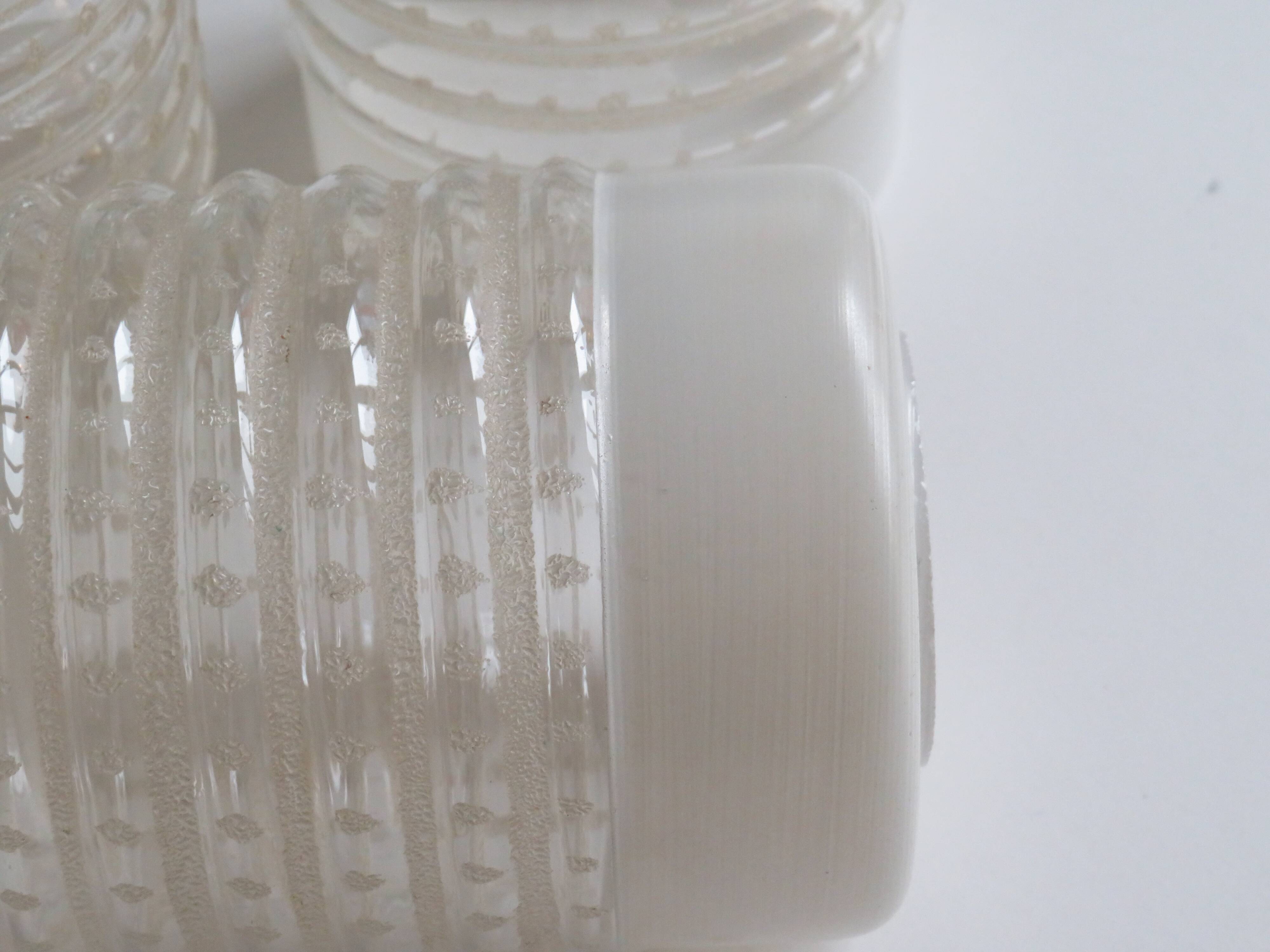 Chandelier, teak and engraved glass, 1950 Italy