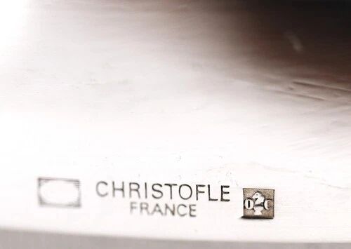 Christofle Perles basket, silver-plated bread basket, in excellent condition.
