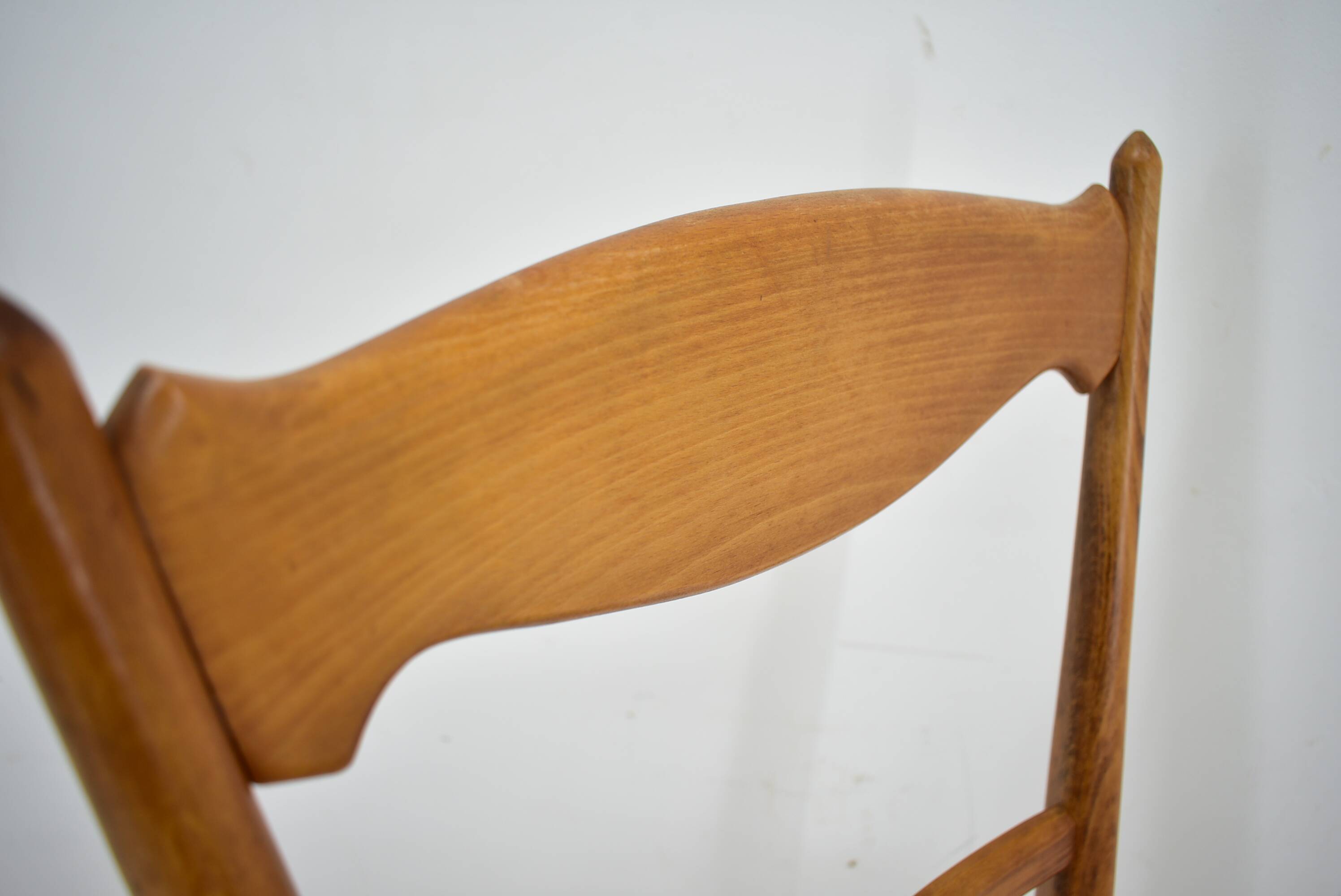 1970s set of 4 dining chairs by Drevotvar, Czechoslovakia