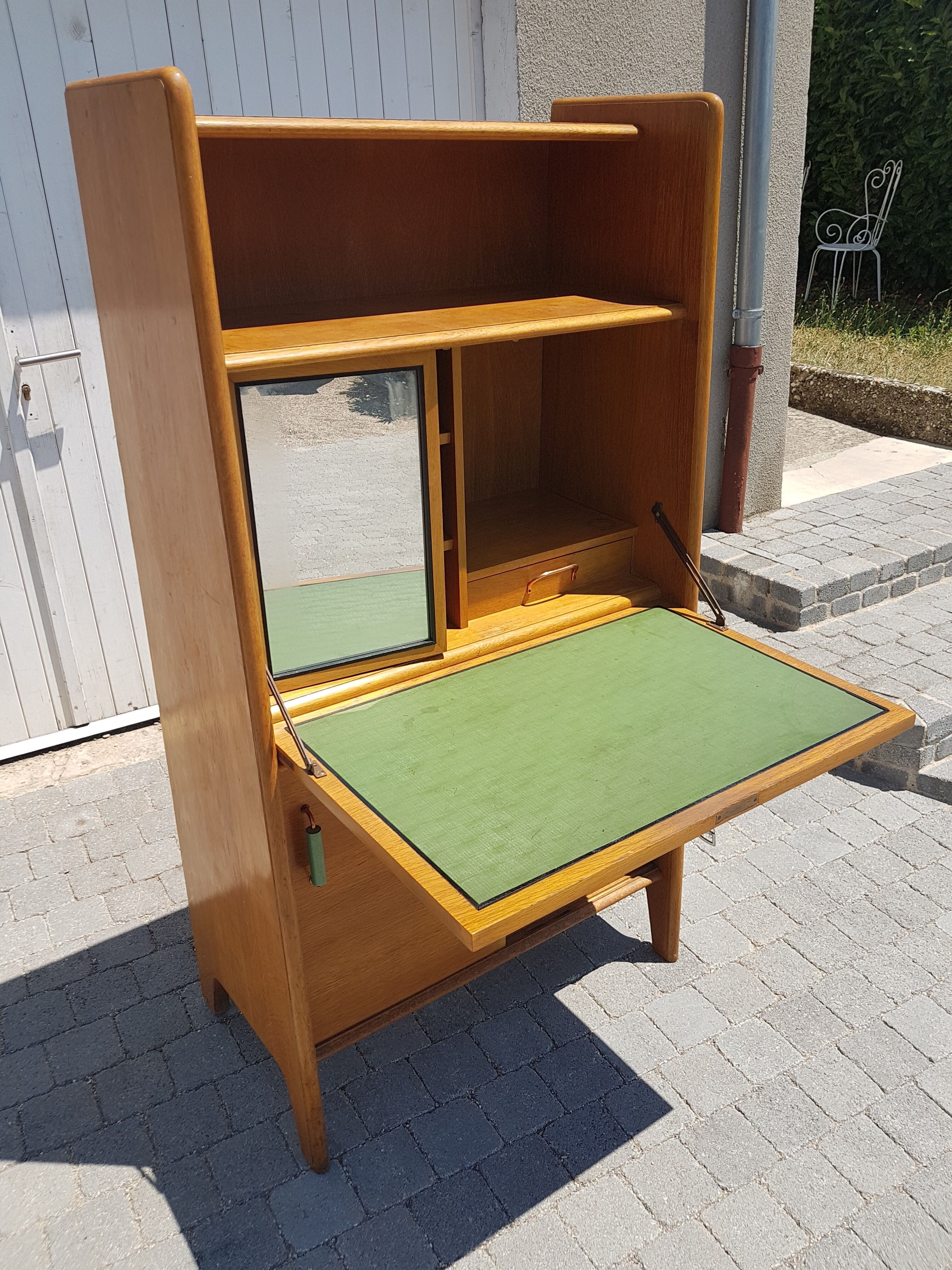 Office Secretary Vintage oak 1950