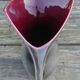 Pichet vase in earthenware of Blois Glazed Color Gray and Bordeaux