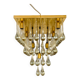 Chandelier en verre Flush par Ernest Palme