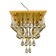 Chandelier en verre Flush par Ernest Palme