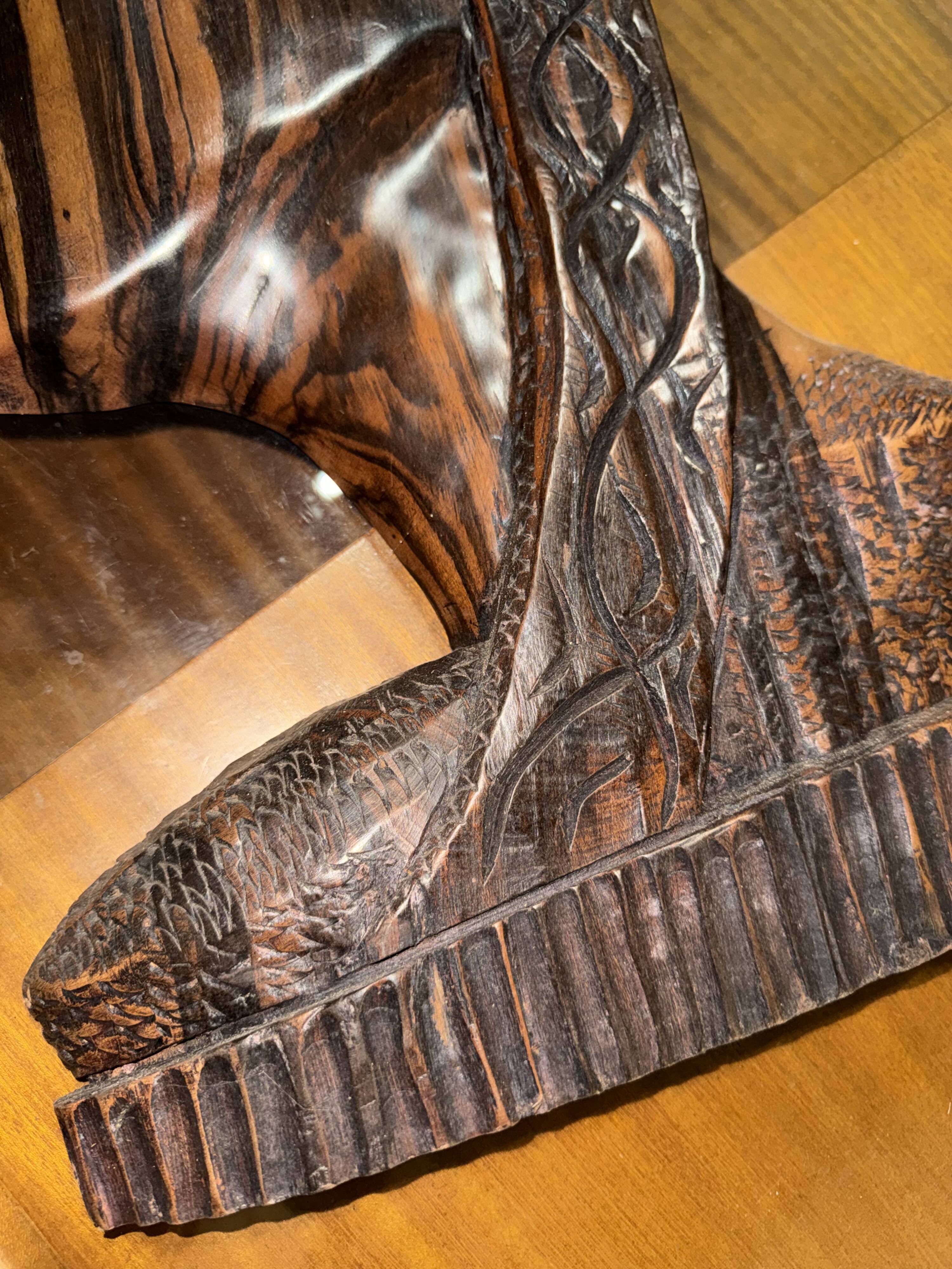 Pair of large African wedding masks