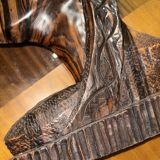 Pair of large African wedding masks