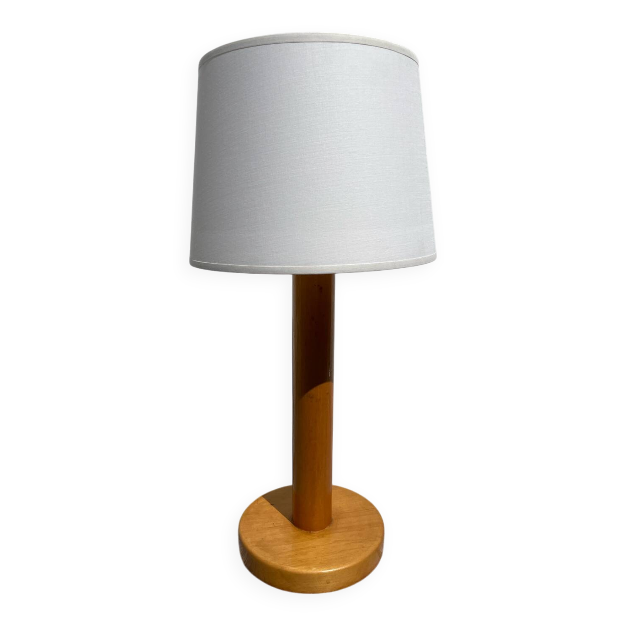 Lampe en bois tourné 1980