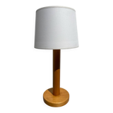 Lampe en bois tourné 1980