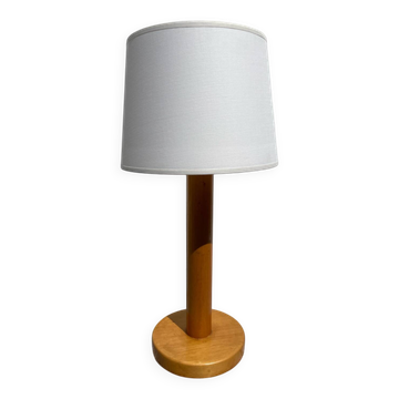 Turned wood lamp 1980