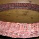 Woven wicker sun mirror 59cm
