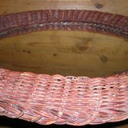 Woven wicker sun mirror 59cm