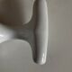 XL white ceramic earthenware coat rack from the 1960s