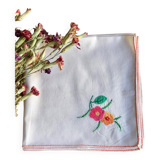Serviettes en tissu brodées