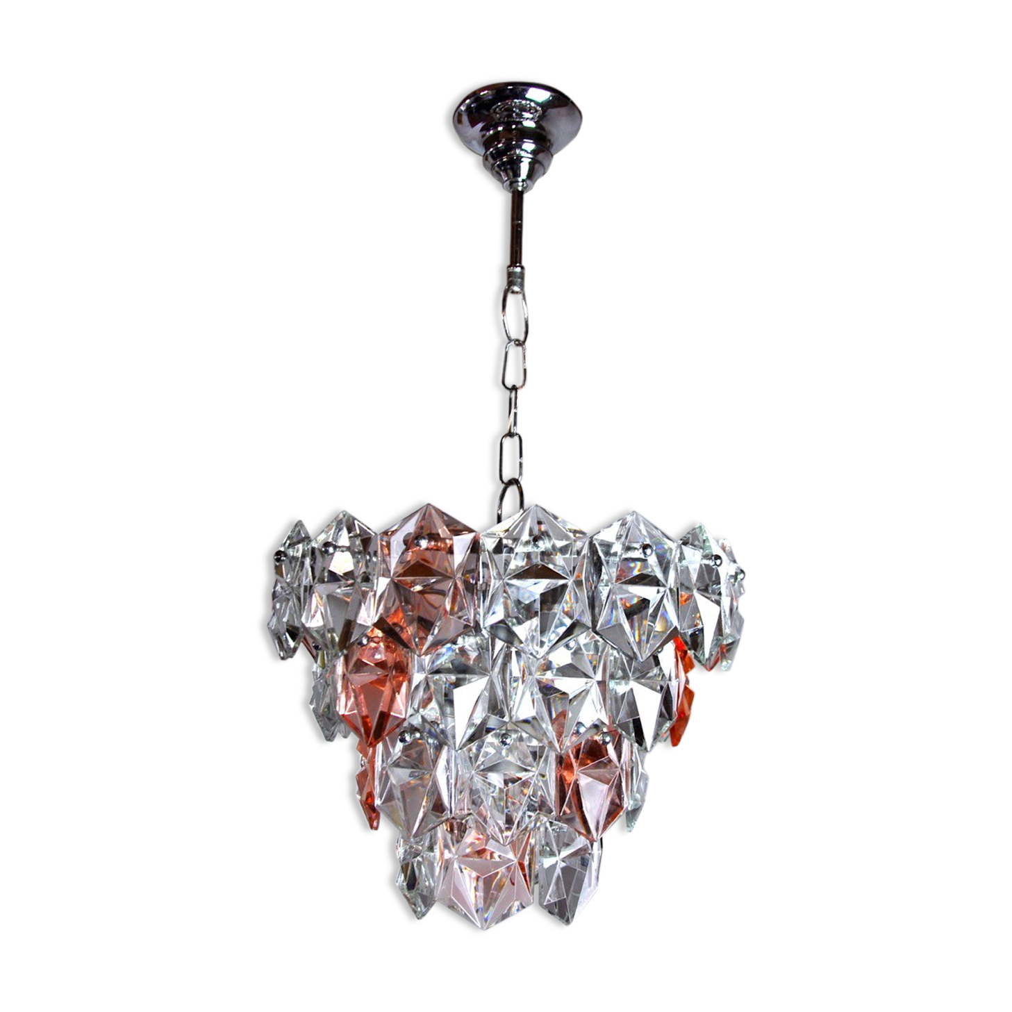 Two-coloured Kinkeldey Lustre, 4 levels, 1970, Germany